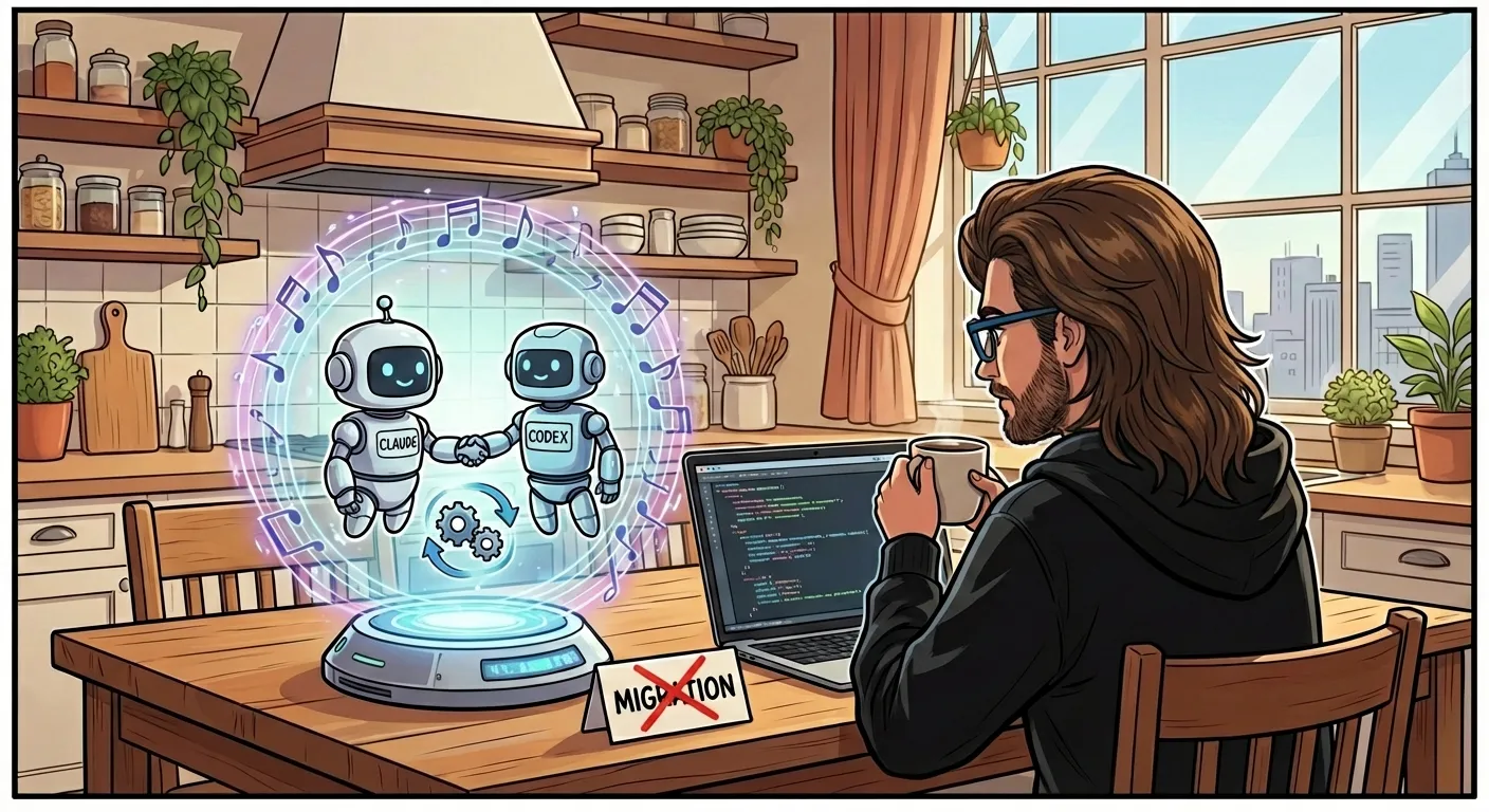 Don't Migrate, Harmonize: A Practical Setup for Claude + Codex Skills